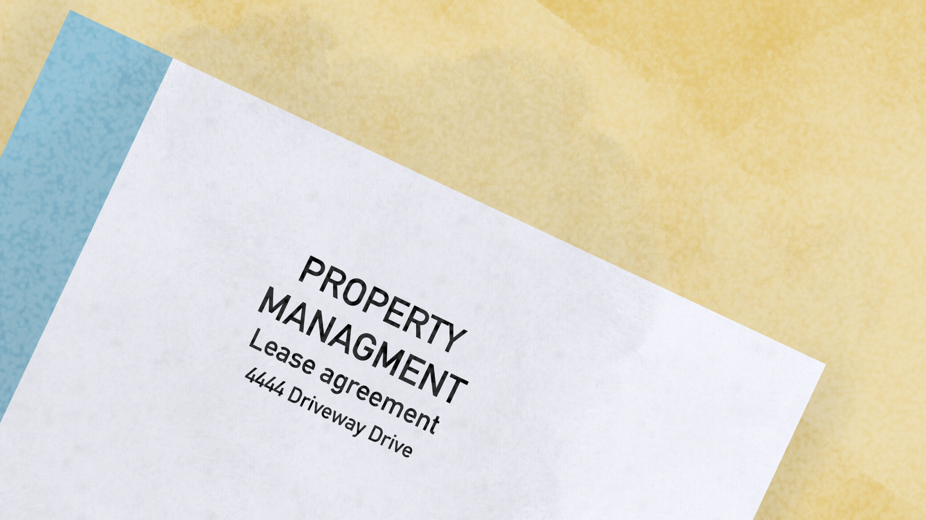 Finalizing property agreement