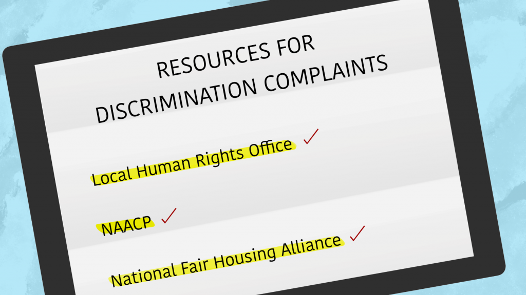 Resources for discrimination complaints 